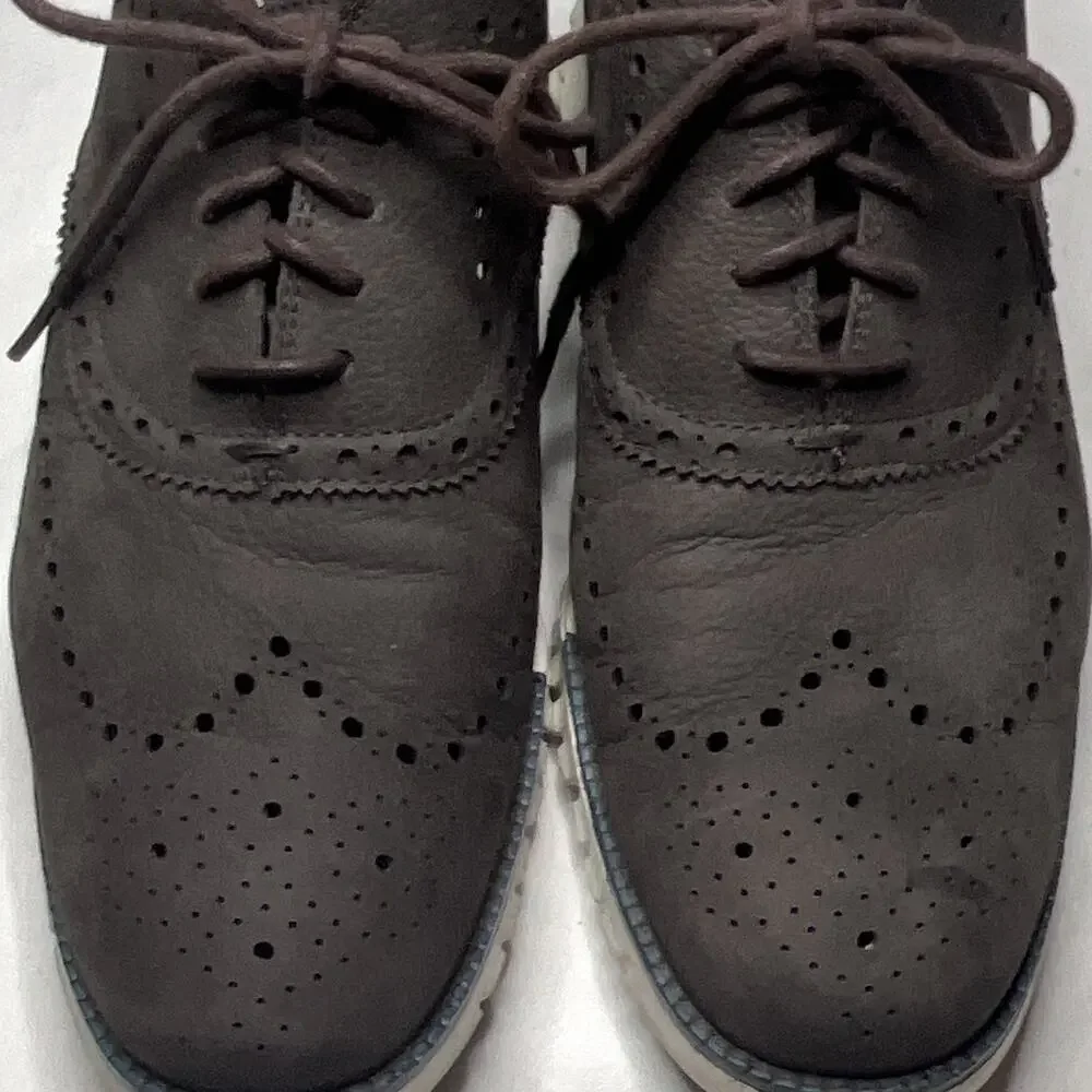 Cole Haan Men’s Brown Grand Wingtip Brogue Oxford Dress Shoes 11.5M C29769